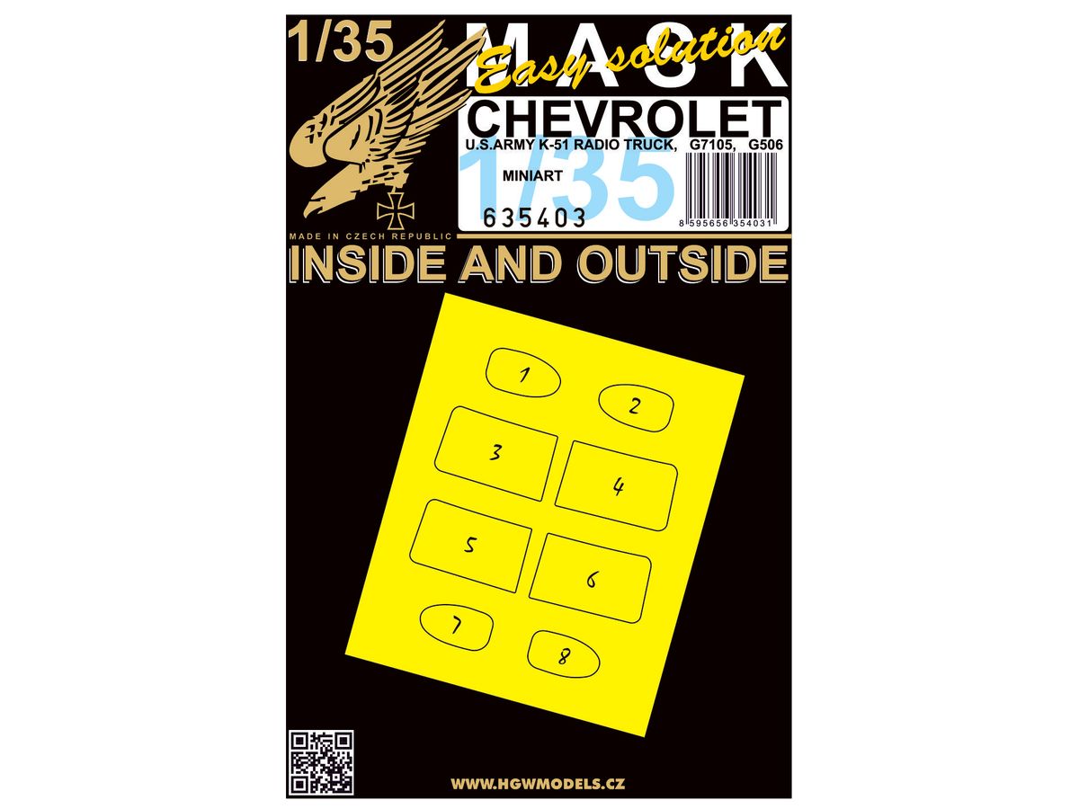 Chevrolet G7105, K51, G506 mask