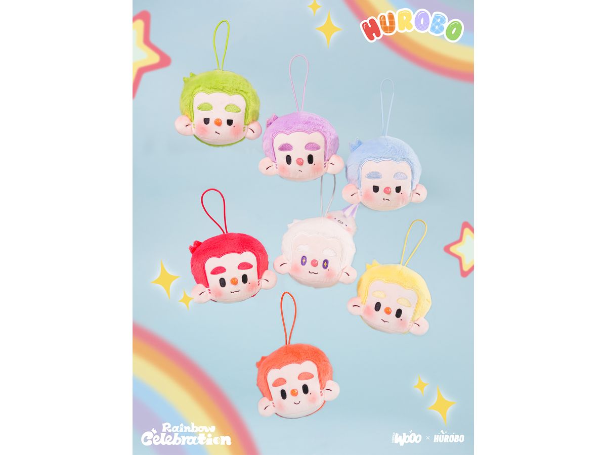 HUROBO Rainbow Celebration Trading Plush 1Box 6pcs