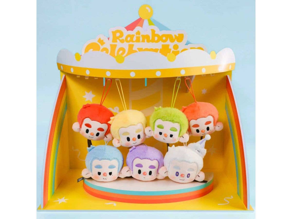HUROBO RAINBOW CELEBRATION Plush Pendant 1Box 6pcs