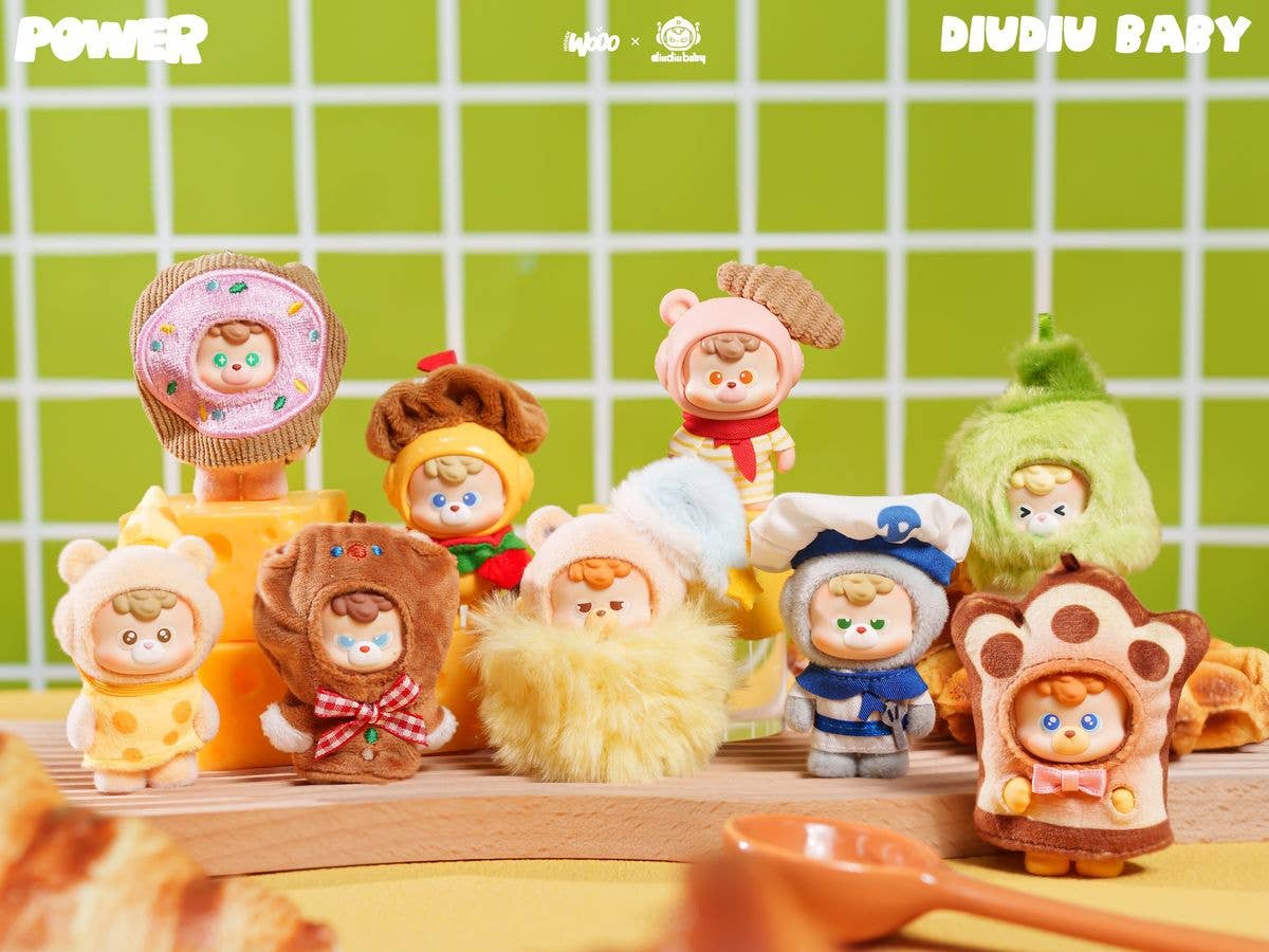 diudiu baby Power Bears series Blind Box 1Box 8pcs