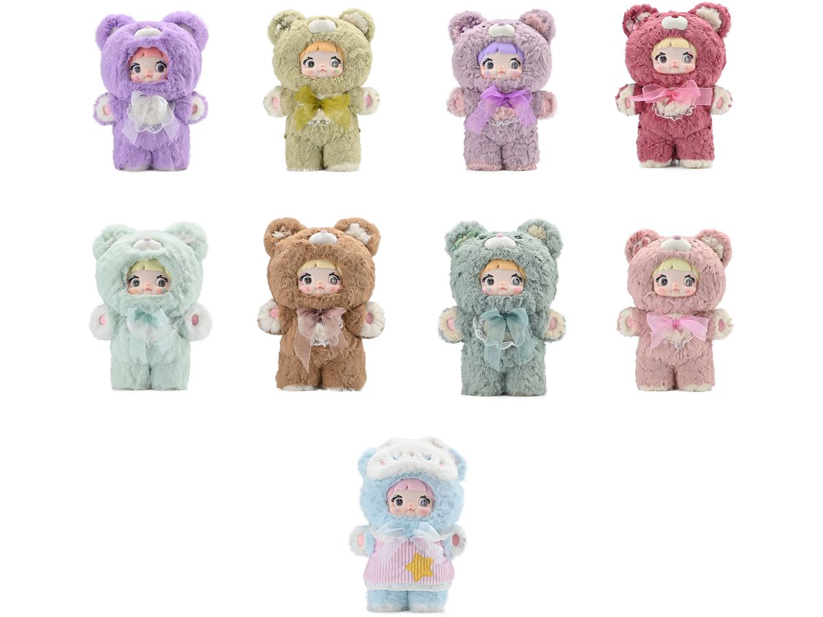 Nommi Goodnight Bear 400percent Series Trading Plush 1Box 8pcs