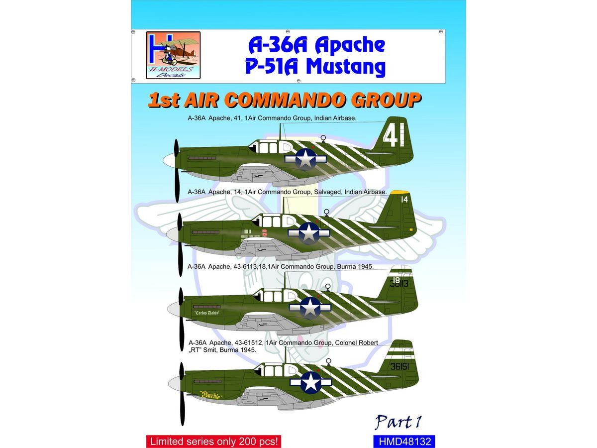 A-36/P-51 1st Air Commando Group, Pt.1