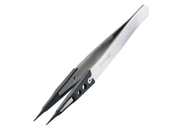 ESD Tip Tweezers Tapered type 0.4mm