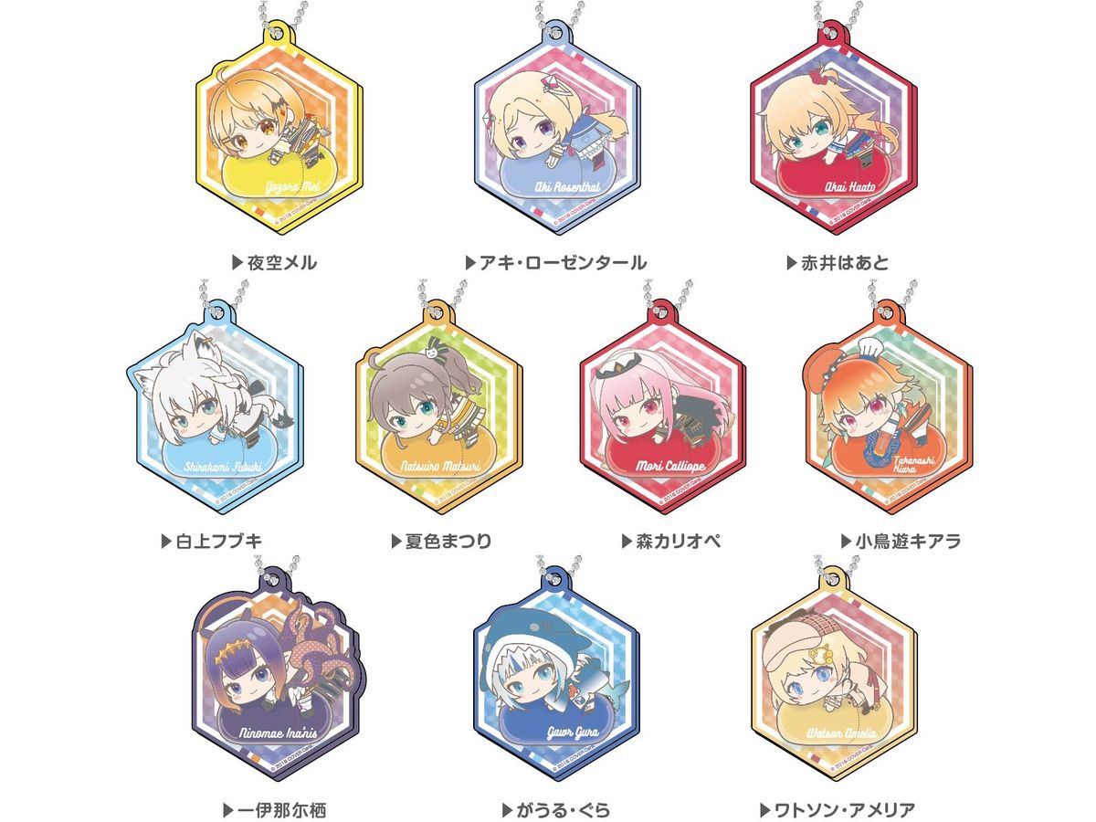 hololive production: hug meets Kiratto Decofra Acrylic Keychain B BOX: 1Box (10pcs)