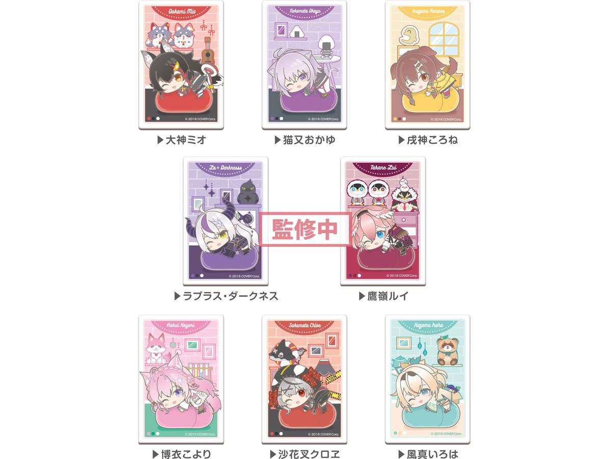 hololive production: hug meets Square CAN Badge E BOX 1Box (8pcs)