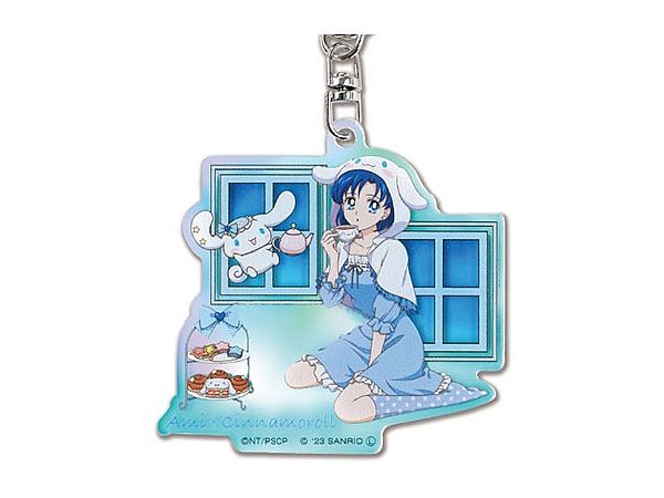 Sailor Moon Series x Sanrio Characters: Acrylic Keychain Aurora TYPE03 Ami Mizuno x Cinnamoroll