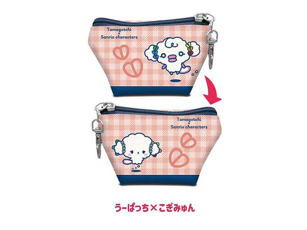 Earphone Pouch Tamagotchi x Sanrio Characters 08 Upatch x Kogimyun