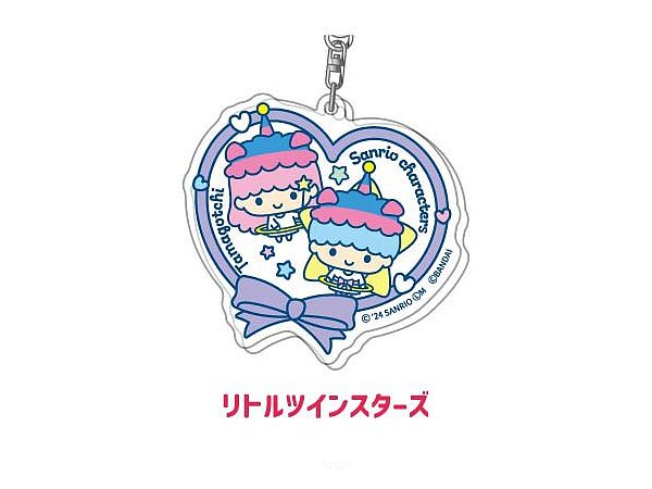 Acrylic Keychain Tamagotchi x Sanrio Characters 05 Little Twin Stars