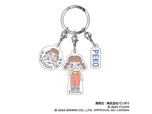 PEKO x Sanrio Characters: Triple Acrylic Key Chain 07 PEKO-Chan