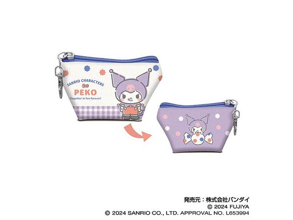 PEKO x Sanrio Characters: Earphone Pouch 06 Kuromi