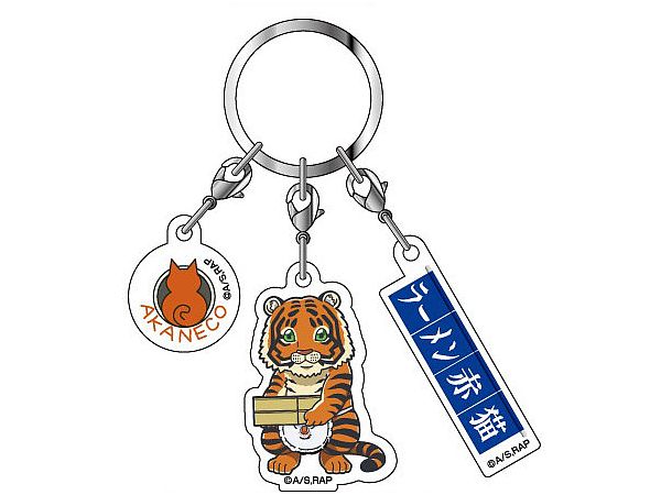Ramen Akaneko: 3-Row Acrylic Key Holder Ramen Akaneko 05 Krishna