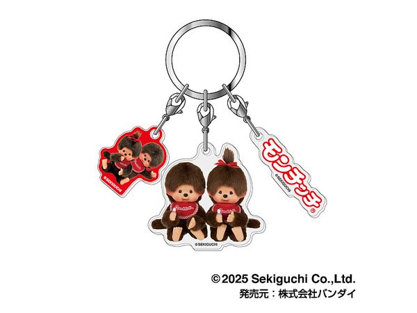 Monchhichi: 3-Chain Acrylic Keychain Monchhichi 03 Pair
