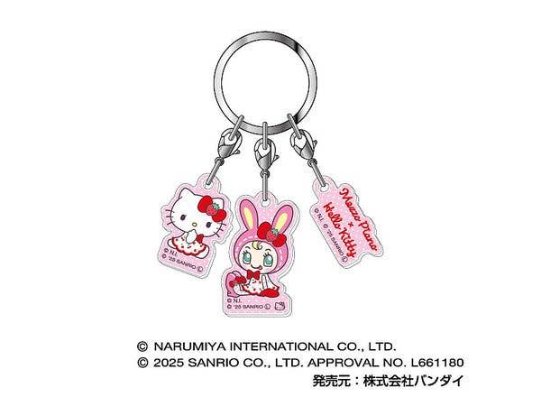 Mezzo Piano x Hello Kitty: Triple Acrylic Keychain 02 Cherry B