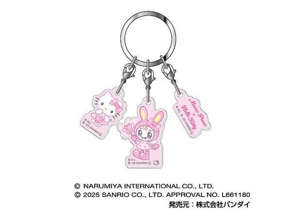 Mezzo Piano x Hello Kitty: Triple Acrylic Keychain 03 Angel A