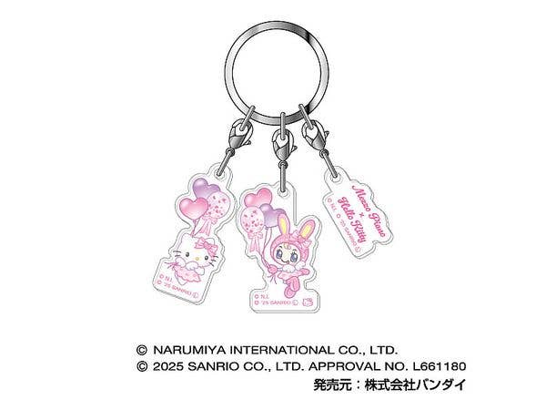 Mezzo Piano x Hello Kitty: Triple Acrylic Keychain 04 Angel B