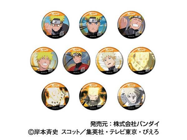 Naruto Shippuden: Memory Can Badge Uzumaki Naruto Box 1 Box 10Pcs