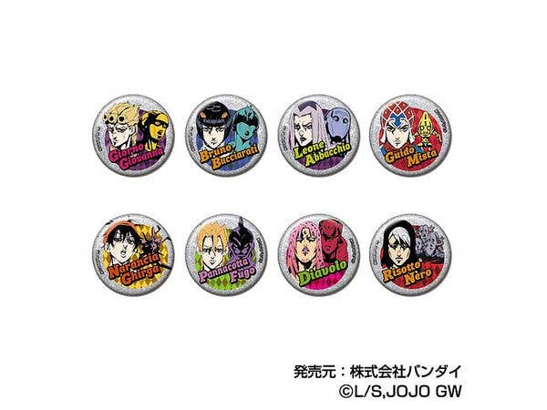 JoJo's Bizarre Adventure: Golden Wind Vol.2 Glitter Can Badge: 1Box (8pcs)