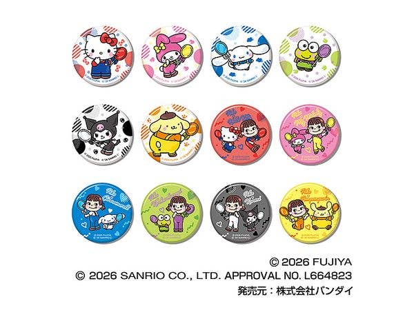 Peko x Sanrio Characters: Can Badge Vol.3 1 Box 12Pcs