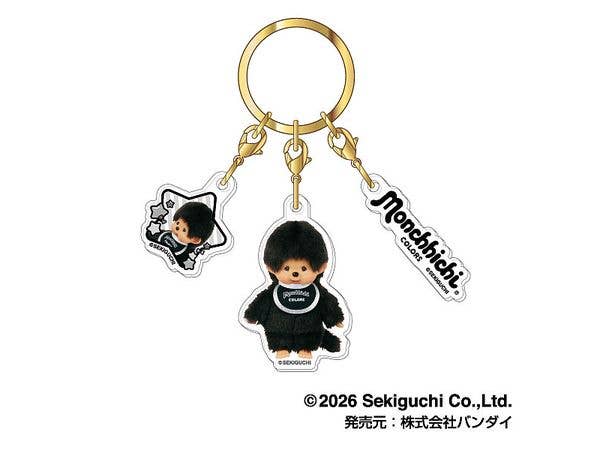 Monchhichi: Triple Acrylic Keychain Vol.2 06 Colors Black
