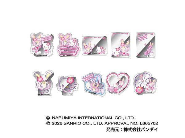 Sanrio: Collection Mirror Stickers - Mezzo Piano x Hello Kitty: 1Box (10pcs)