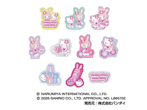 Sanrio: Device Stickers - Mezzo Piano x Hello Kitty - 1 Box of 10pcs