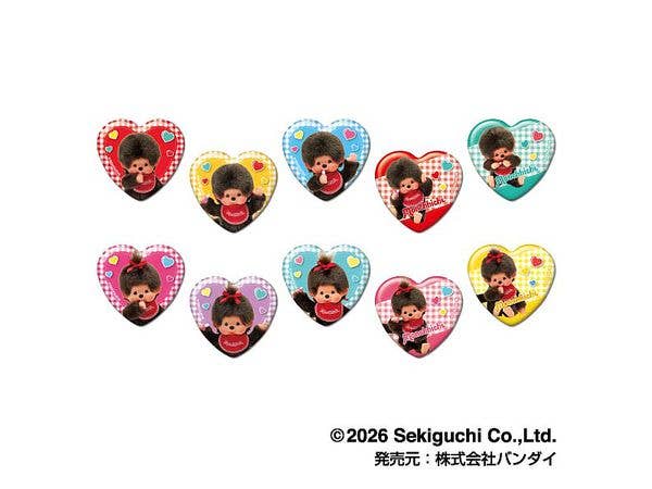 Monchhichi: Heart Can Badge 1Box 10pcs