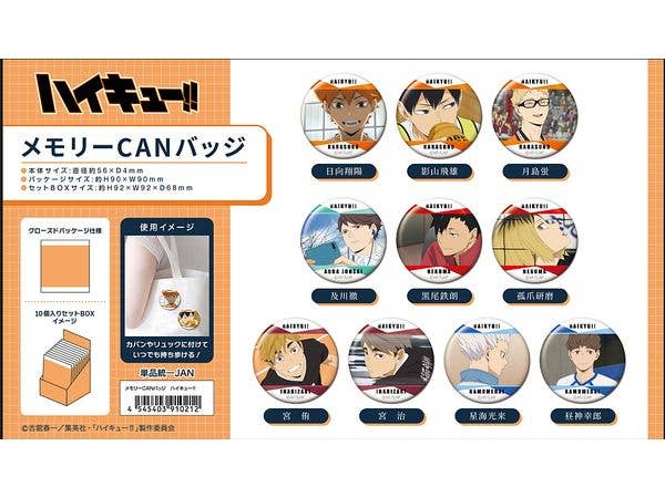 Haikyu!!: Memory Can Badge - 1Box 10pcs