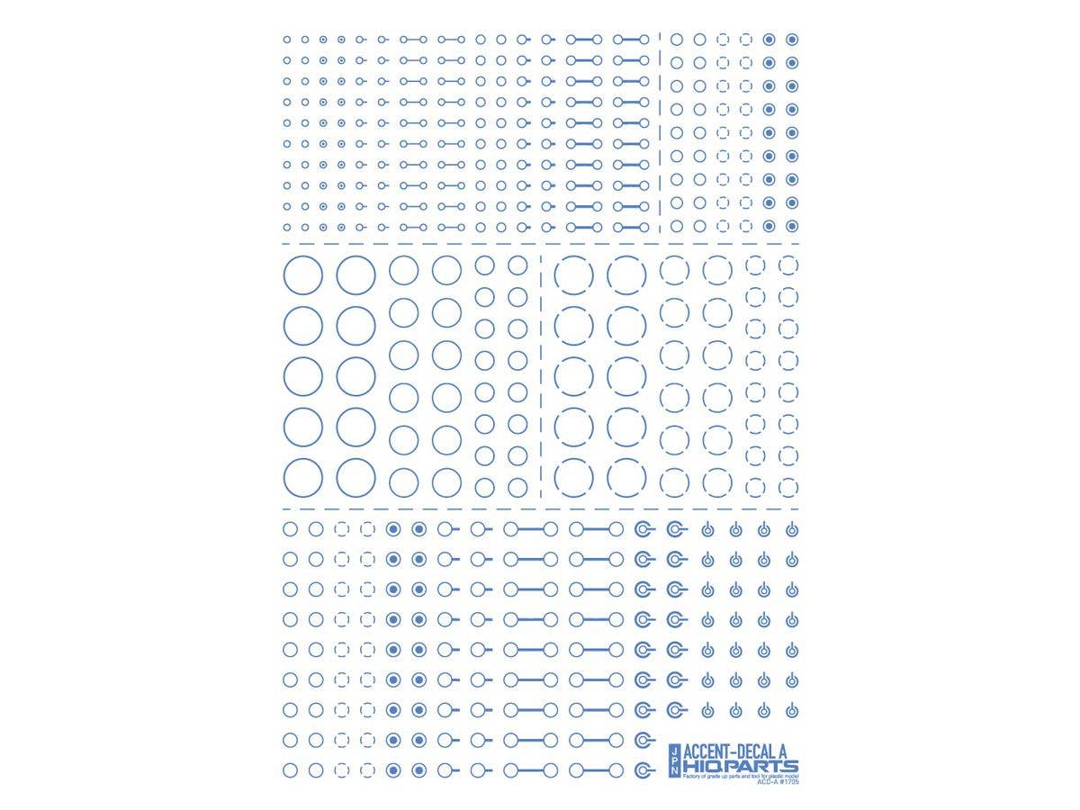 Accent Decal A Blue (1pcs)