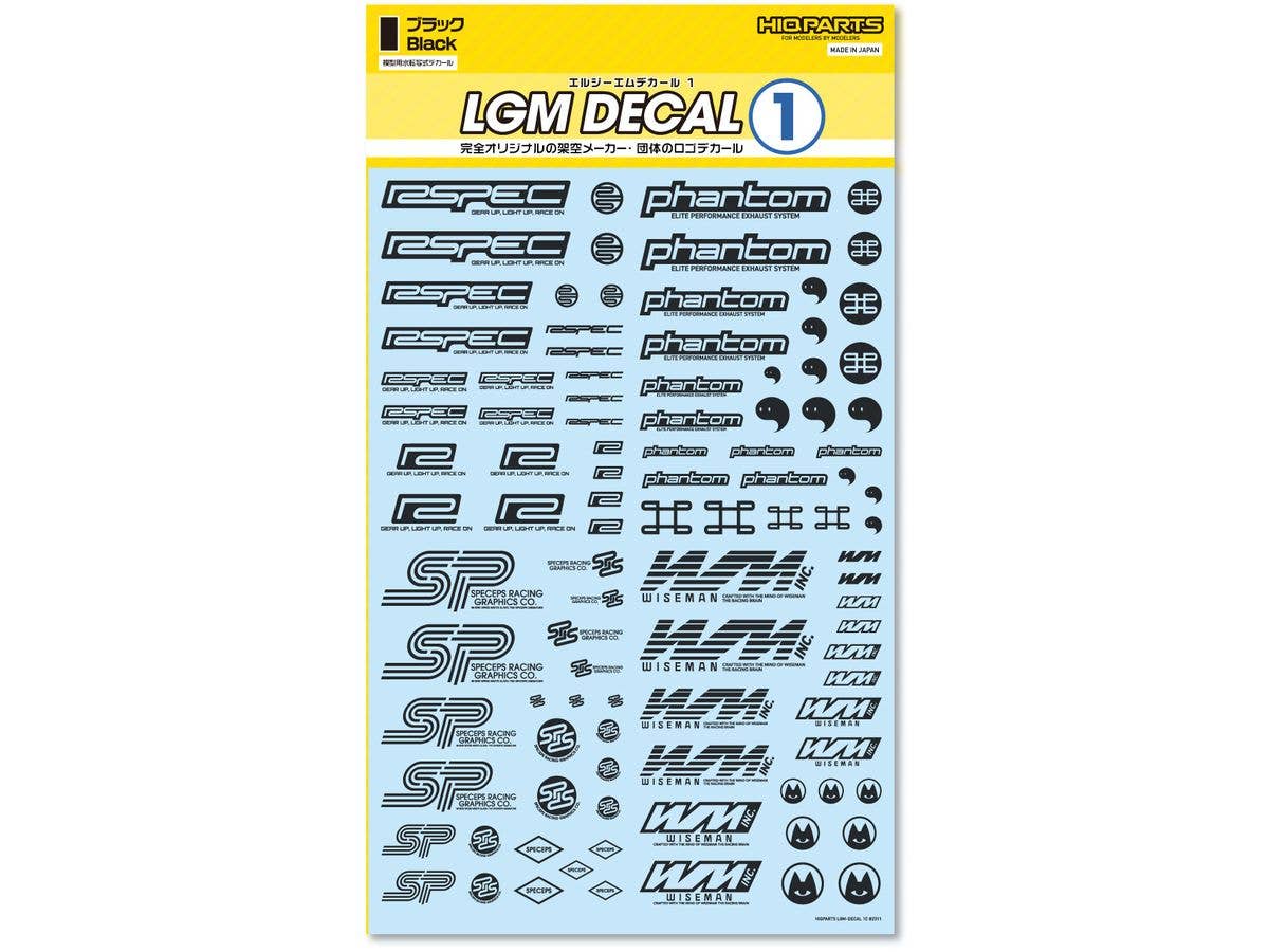 LGM Decal 1 Black (1 piece)