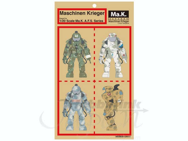 Ma.K. A.F.S. Series Caution Decals