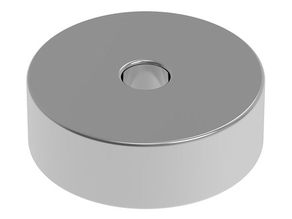 Neodymium Magnet N52 Round with Shaft Hole Diameter 6mm x Height 2mm (4pcs) (MGN6020H)