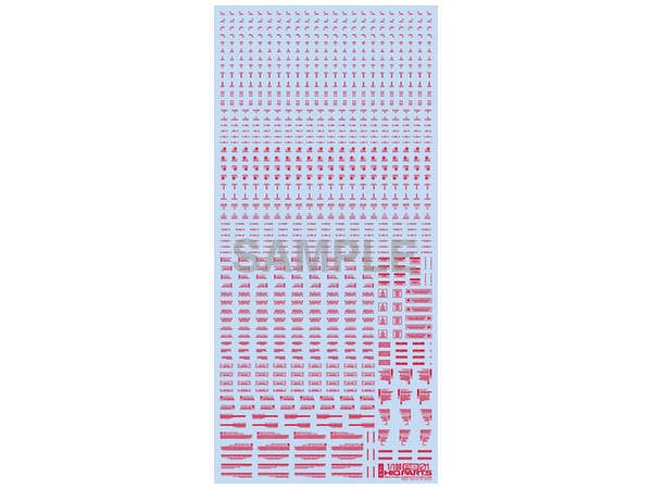 RB01 Caution Decal (1pcs) 1Color Red