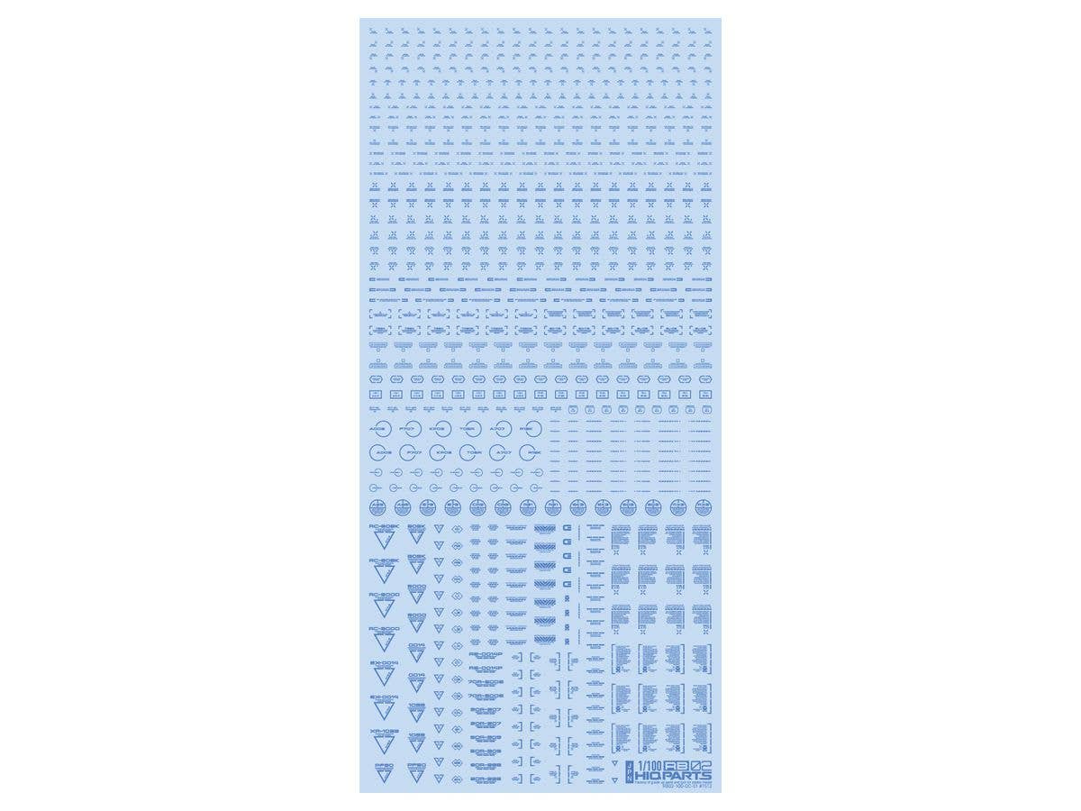 RB02 Caution Decal One Color Blue (1pcs)