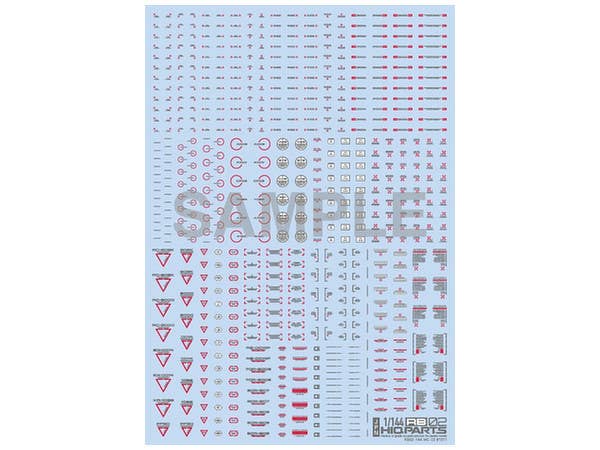 RB02 Caution Decal Red & Gray (1pcs)