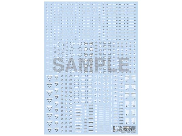 RB02 Caution Decal White & Gray (1pcs)