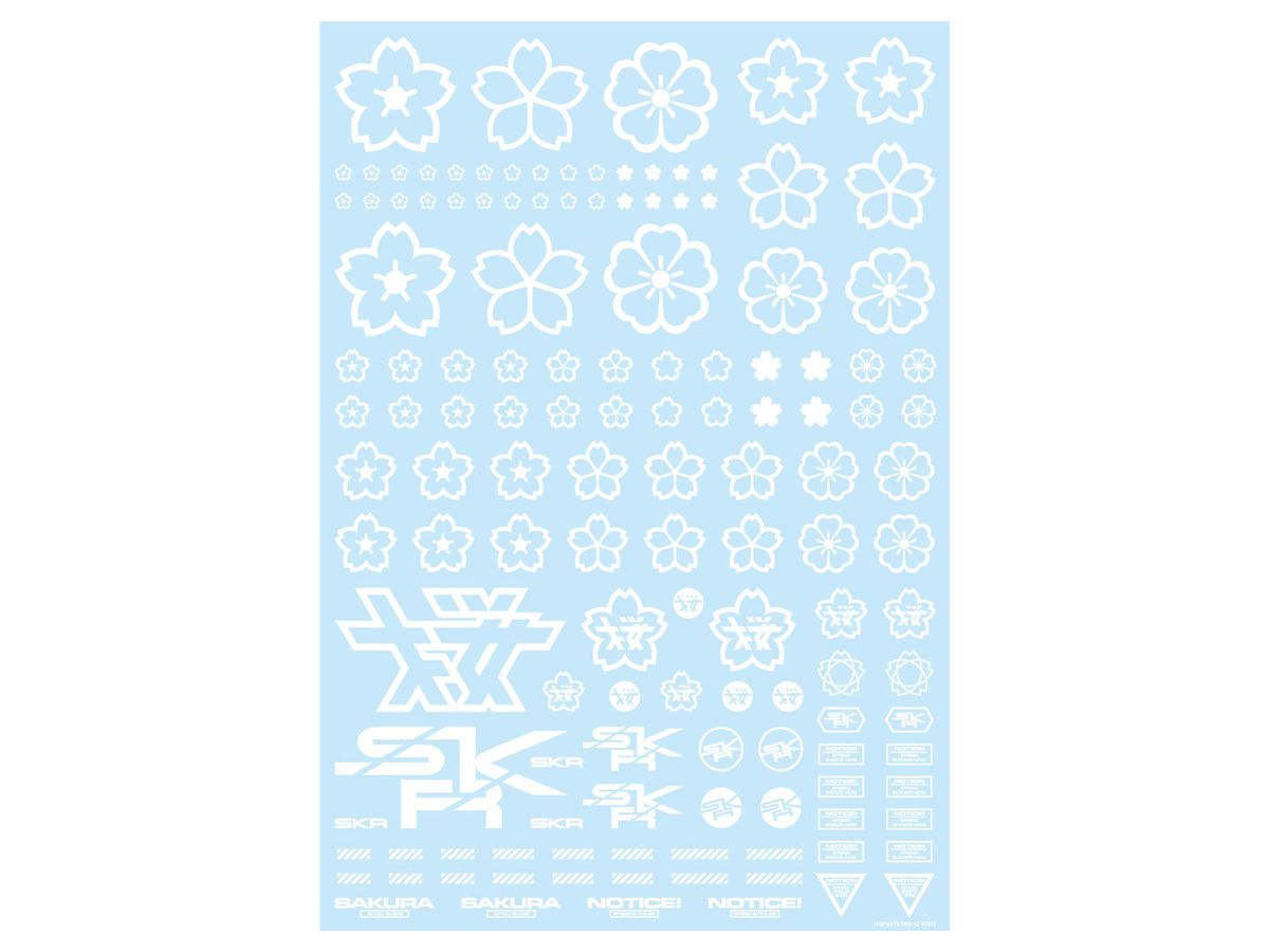 Cherry Blossom Decal White (1 pcs)