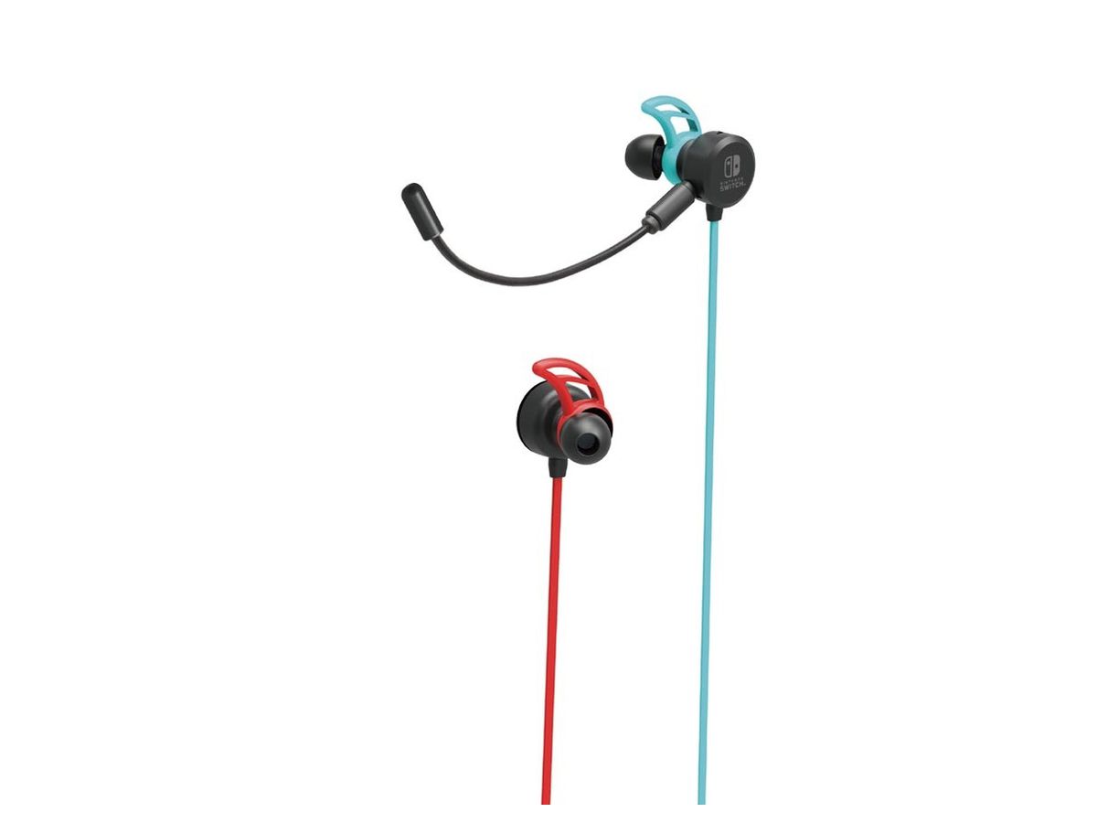 Nintendo Switch: Hori Gaming Headset In-Ear Neon Blue & Neon Red