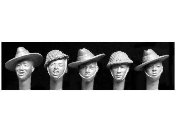 Gurkha Soldiers WWII (5 Heads)