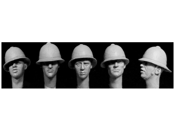 WWI/WWII British Army Pith Helmet Heads (5 Types)