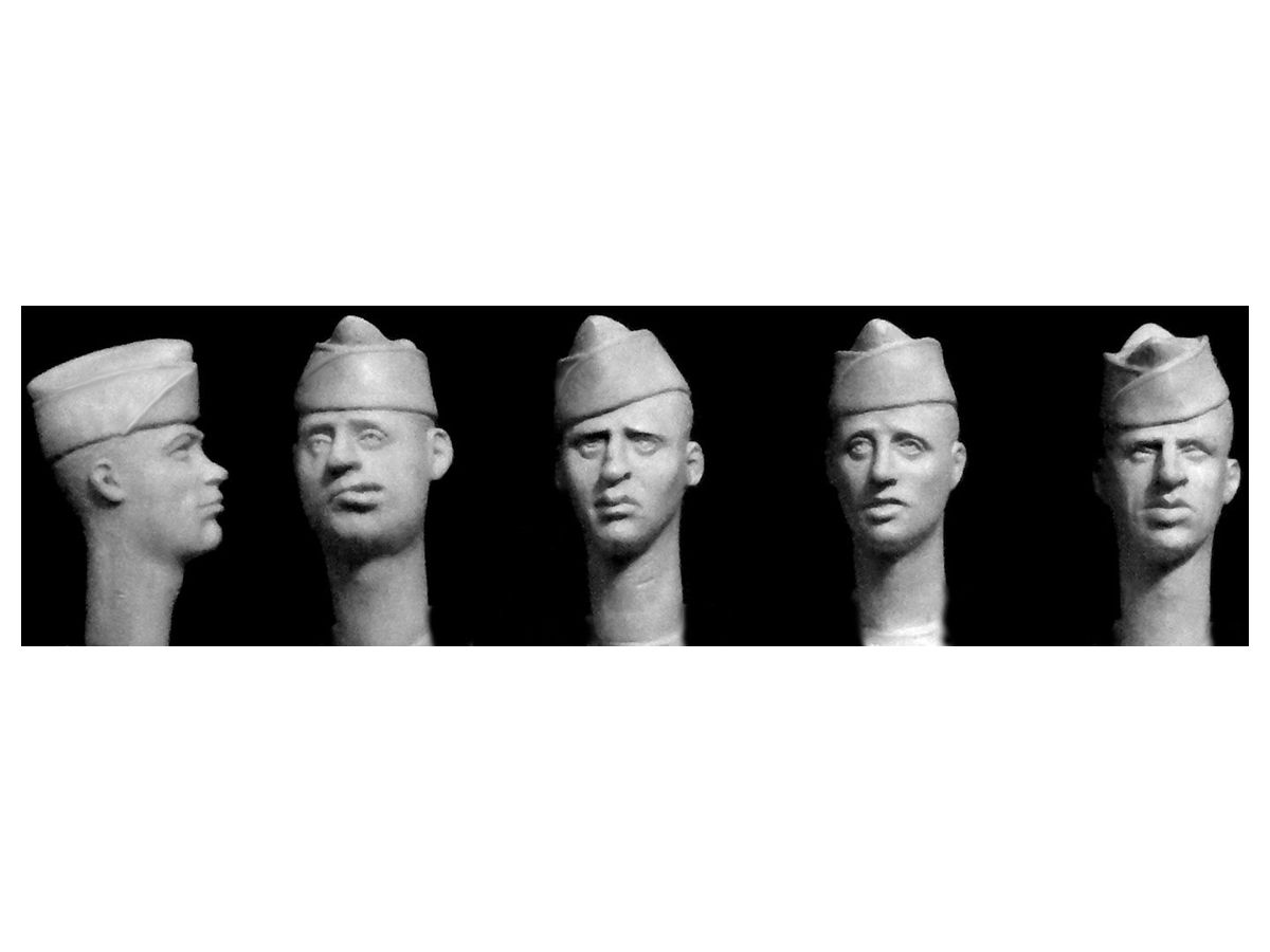 5 Heads, Wearing US Overseas Caps