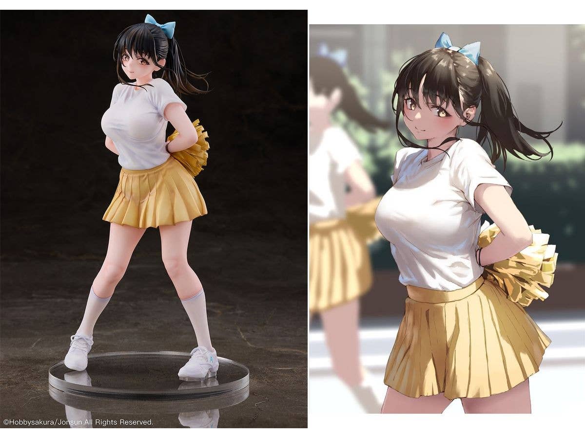 Cheerleader Aya illustration by jonsun Figure Limited Edition with Bonus