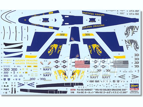 F/A-18C Hornet VFA-192 Golden Dragons 2007 | HLJ.com