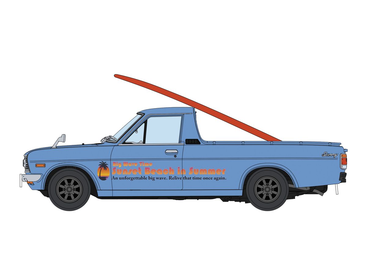 Datsun Sunny Truck (GB120) Early Type w/Surfboard