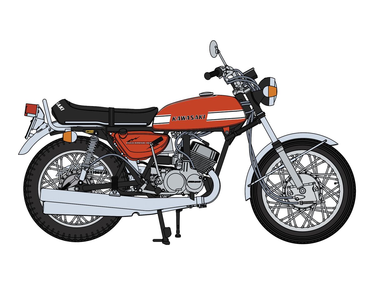 Kawasaki 500-SS/MACH III (H1A) Red Color