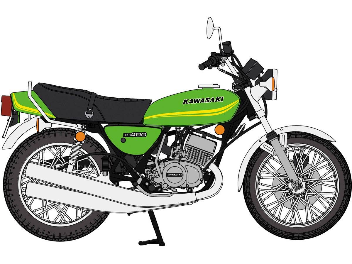 Kawasaki KH400-A5 1978 Candy Lime Green