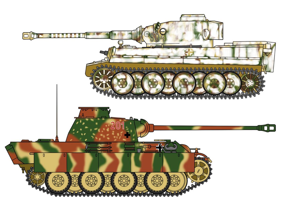 Tiger I & Panther G German Army Main Battle Tank Combo
