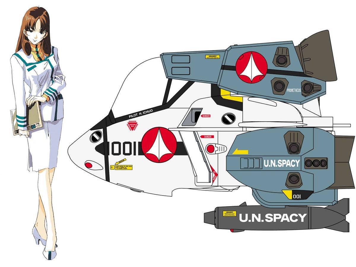 Misa Hayase w/VF-1S Super Valkyrie Egg Plane
