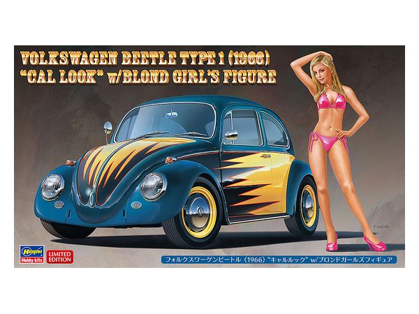 Volkswagen Beetle (1966) Cal looker w/Blonde Girl Figure
