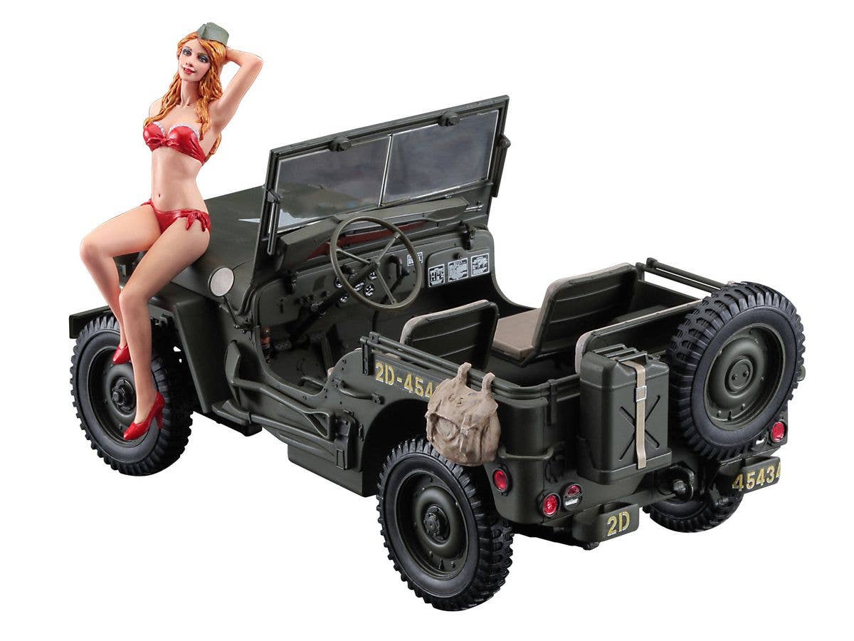 1/4-ton 4x4 Truck w/Blonde Girl Figure