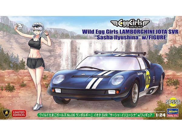 Wild Egg Girls No.06 Lamborghini Jota SVR w/ Sasha Ilyushina Figure